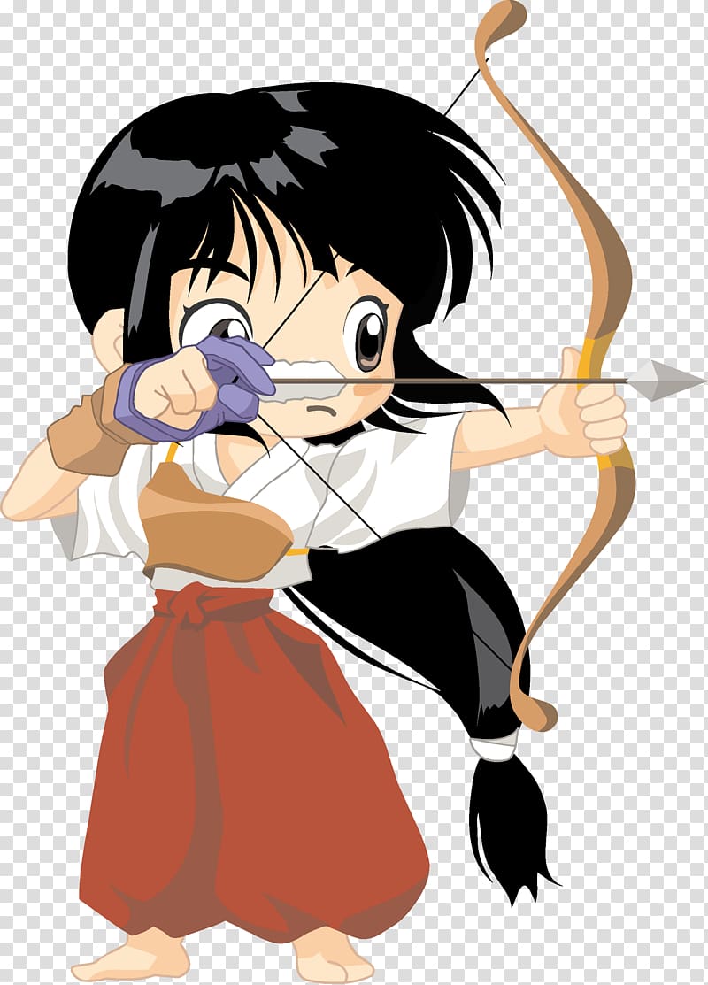 Archery Bow and arrow Cartoon , archer transparent background PNG clipart