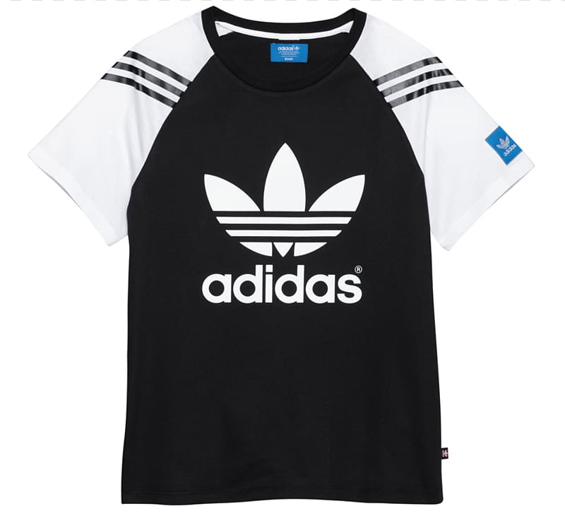 T-shirt Adidas Originals Trefoil Crew neck, adidas transparent background PNG clipart