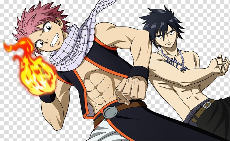 Natsu Dragneel Gray Fullbuster Juvia Lockser Fairy Tail Poster, fairy tail transparent background PNG clipart