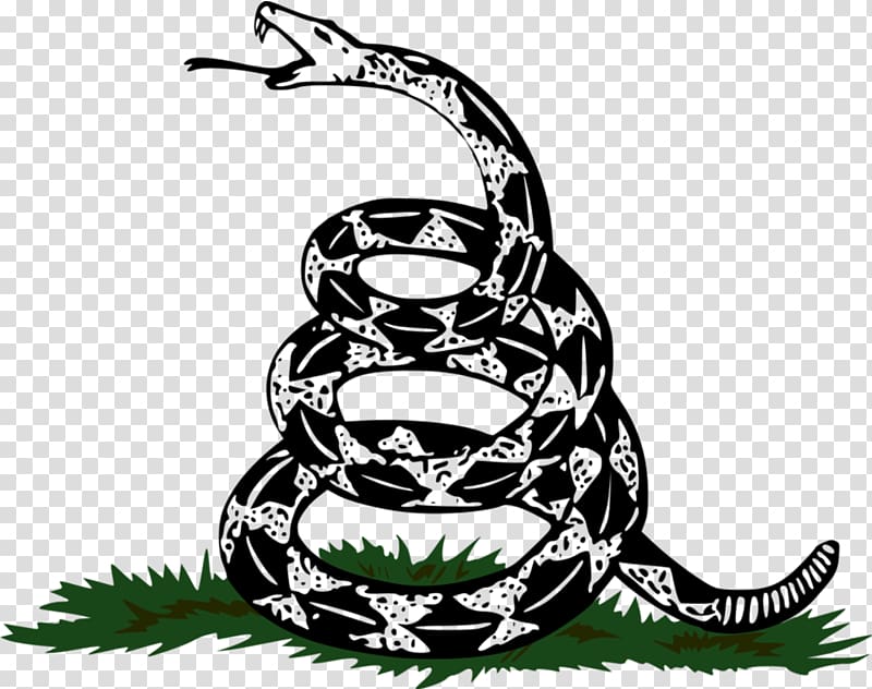 Gadsden flag Snake United States Serpent, anaconda transparent background PNG clipart