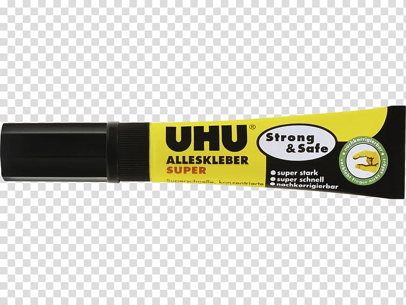 UHU Adhesive Alleskleber Material Cyanoacrylate, Uh transparent background PNG clipart