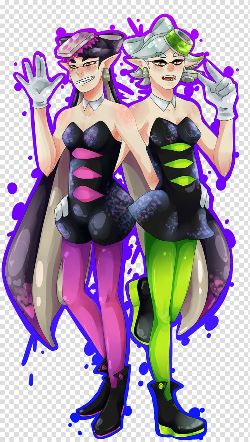 Splatoon Squid Sisters Fan art, squid transparent background PNG clipart