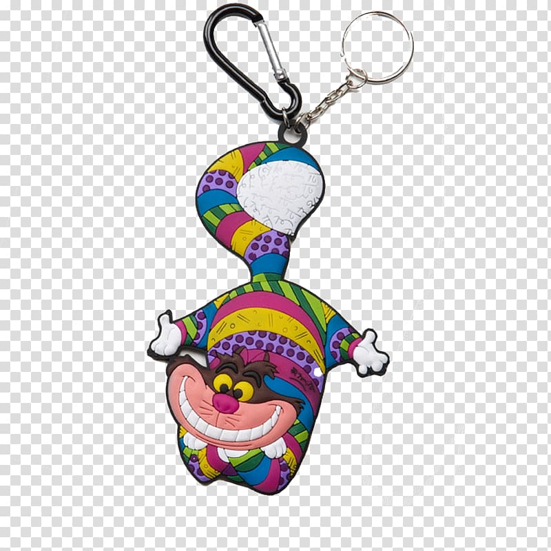 Cheshire Cat Clothing Accessories Key Chains, keychain transparent background PNG clipart