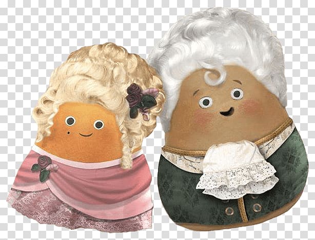 two brown and green character illustration, Small Potatoes French Style transparent background PNG clipart