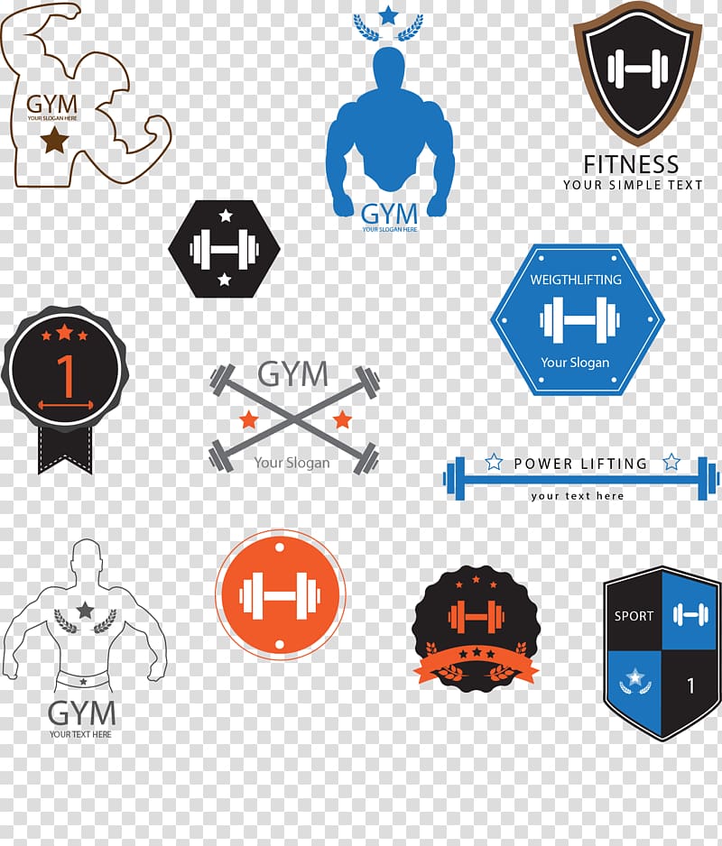 Logo Fitness centre Physical fitness, fitness weightlifting icon transparent background PNG clipart