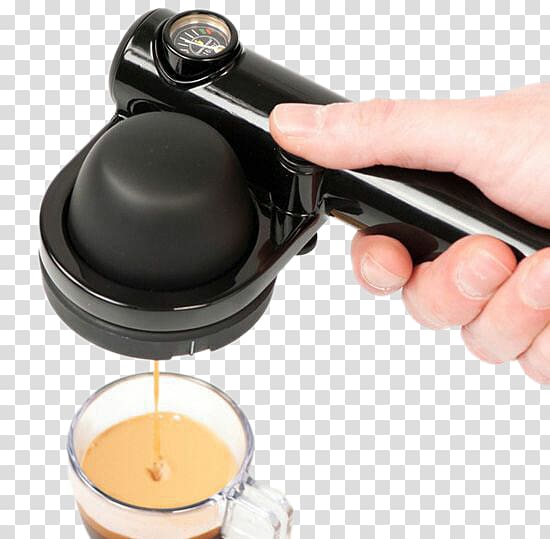 Coffeemaker Cafe Handpresso Single-serve coffee container, Pour coffee transparent background PNG clipart