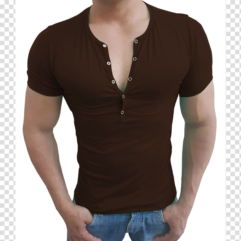 T-shirt Henley shirt Blouse Sleeve, T-shirt transparent background PNG clipart