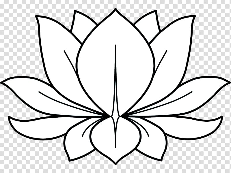 Drawing Floral design Symbol Line art Flower, lotus buddha\'s words transparent background PNG clipart