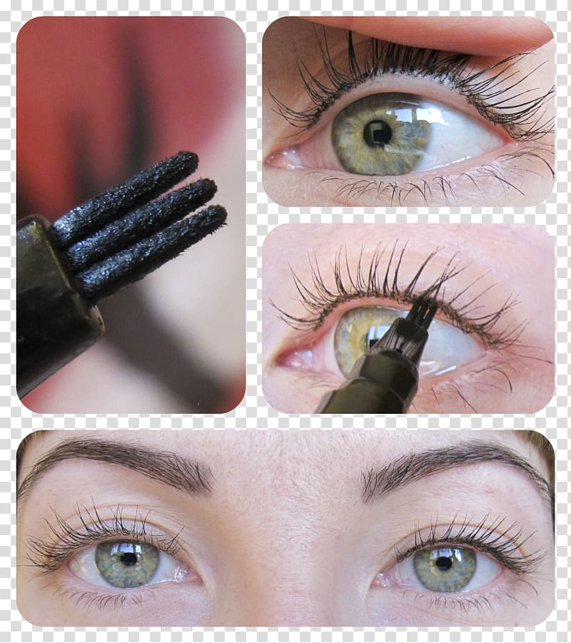 Eyelash extensions Eye liner Eye Shadow Mascara Lip liner, tight transparent background PNG clipart