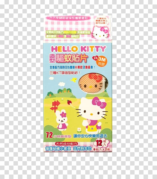 Mosquito Household Insect Repellents Hello Kitty DEET Sticker, anti-mosquito silicone wristbands transparent background PNG clipart