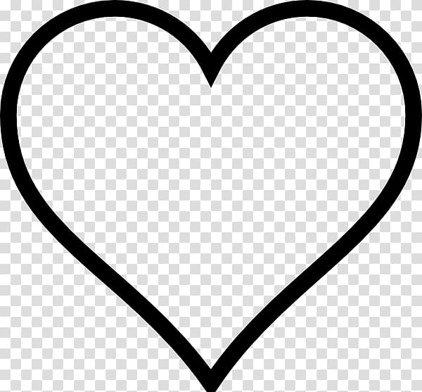 Heart Valentine\'s Day Black and white , heart transparent background PNG clipart
