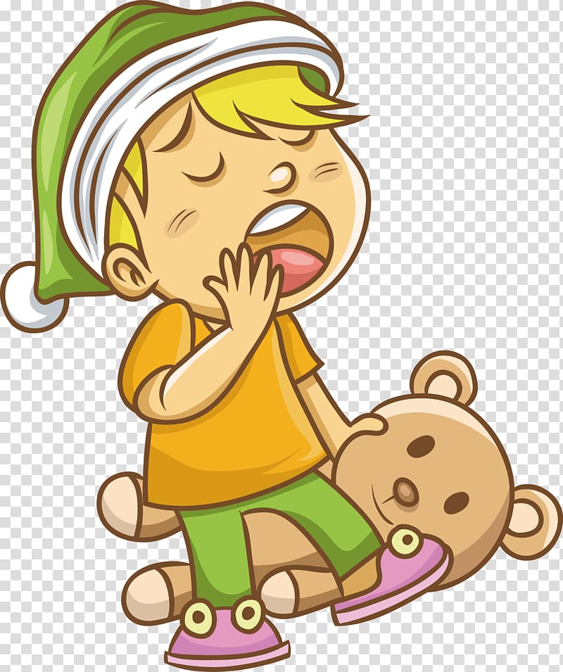 yawning boy on bear , Yawn Drawing, Yawning boy transparent background PNG clipart