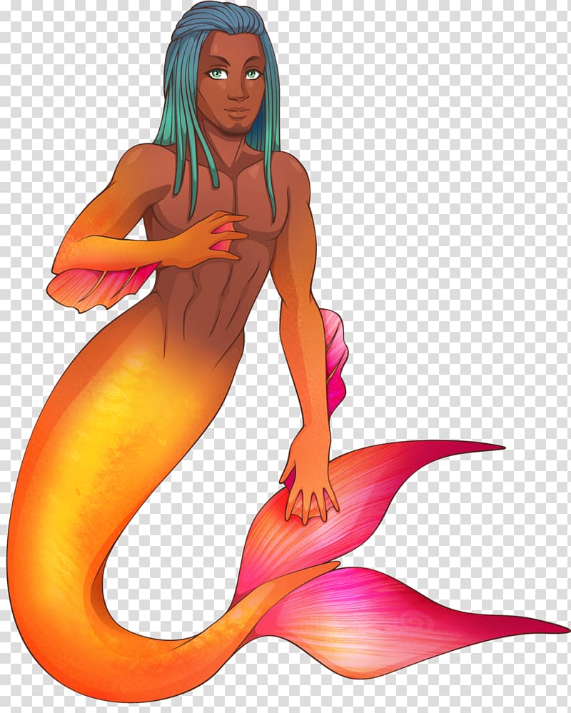 Mermaid Muscle Animated cartoon, Mermaid transparent background PNG clipart