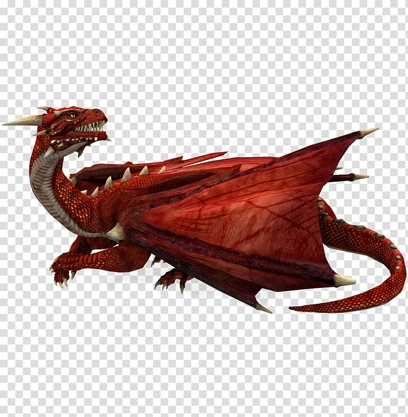 Dragon Legendary creature , Free Red Dragon domineering pull the material transparent background PNG clipart