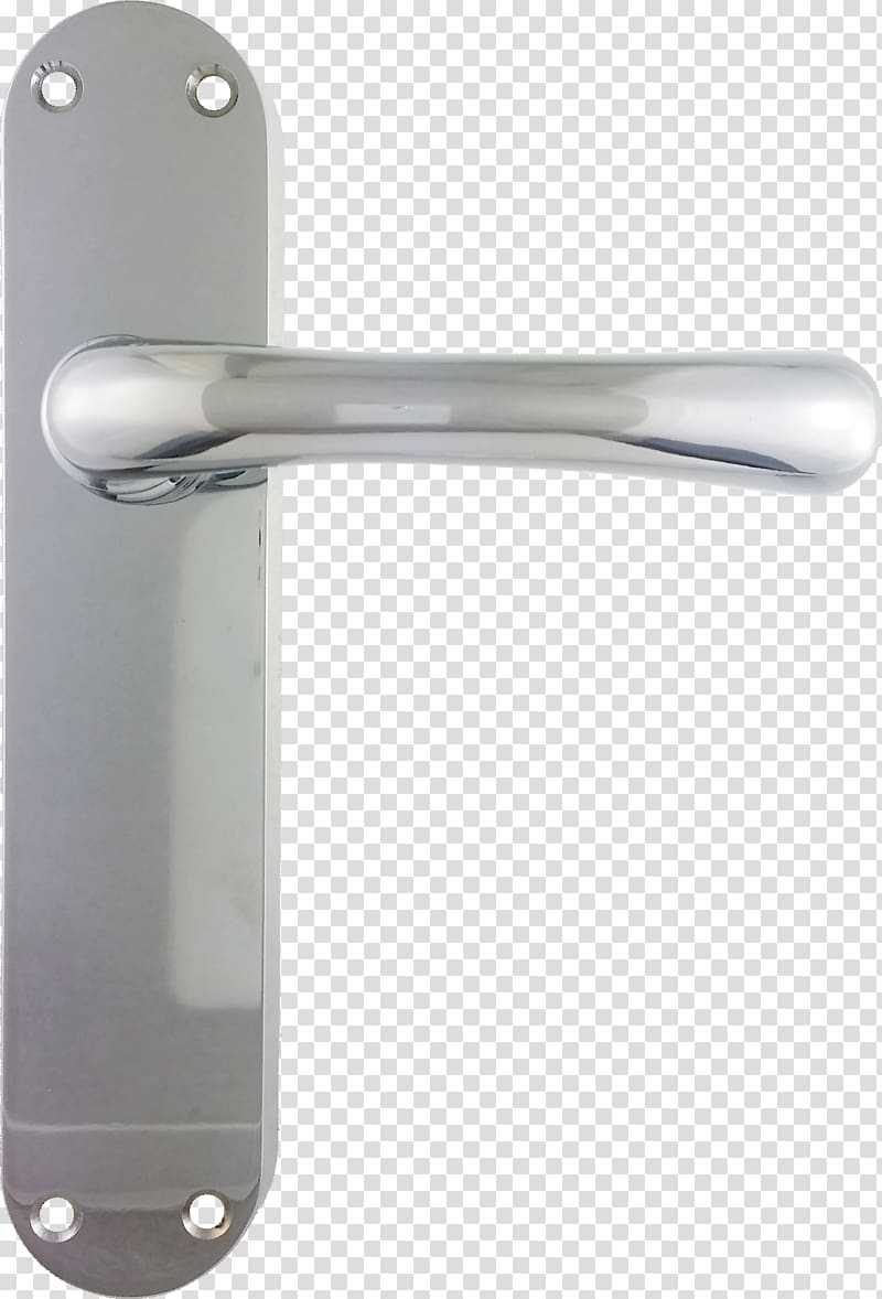Door handle DIY Store Angle, chrome transparent background PNG clipart
