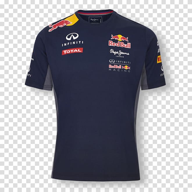 T-shirt Red Bull Racing Formula 1 Polo shirt Clothing, T-shirt transparent background PNG clipart