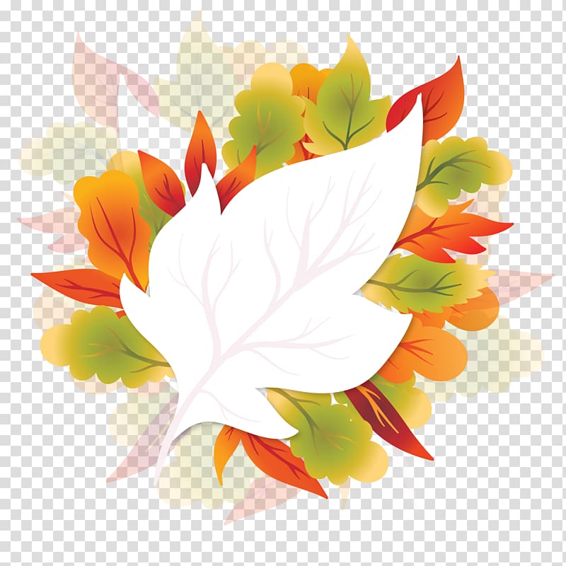 white, green, and red leafed illustration, Floral design Maple leaf Autumn, Maple autumn leaves transparent background PNG clipart
