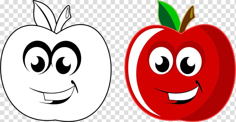 Drawing Apple Cartoon , apple fruit transparent background PNG clipart