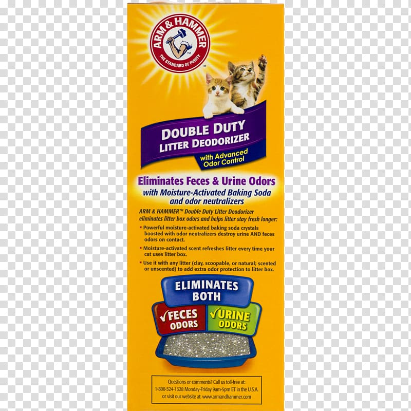 Arm & Hammer Cat Litter Trays Sodium bicarbonate Odor, others transparent background PNG clipart