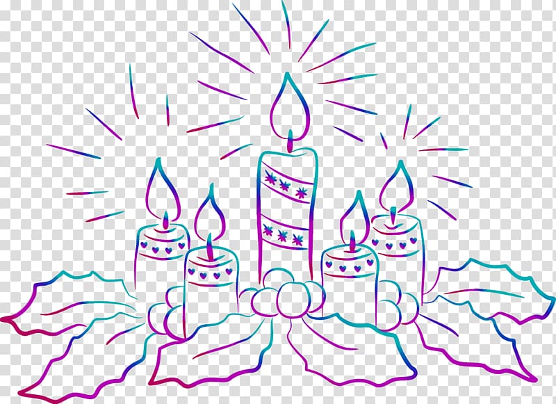 Advent candle Birthday cake Christmas Drawing , Candle transparent background PNG clipart