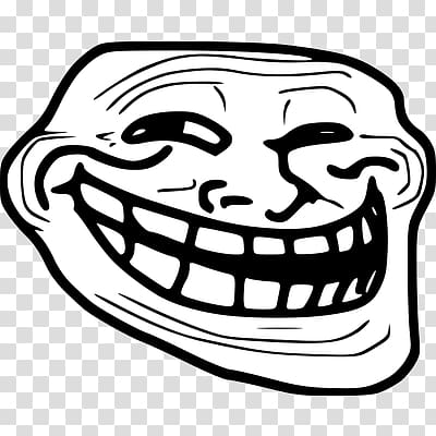 Trollface transparent background PNG clipart