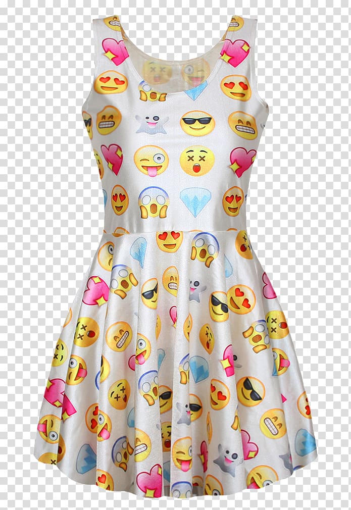 Sundress Emoji Pleat Shirt, dress shirt transparent background PNG clipart