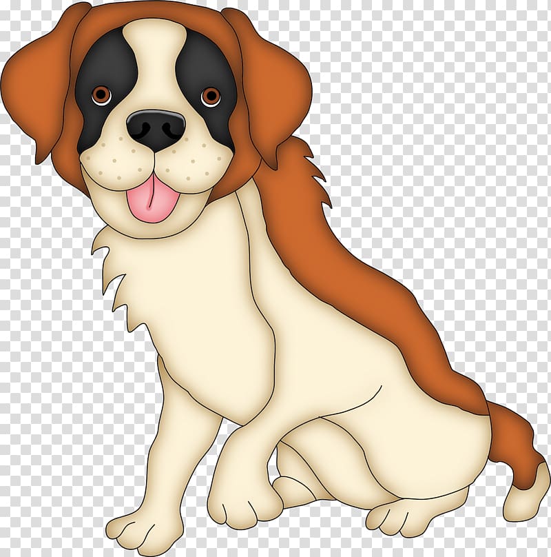 St. Bernard Puppy Kitten , Dog Nap transparent background PNG clipart