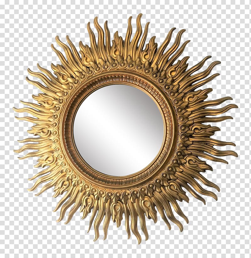 Mirror Hollywood Decorative arts Gold, design transparent background PNG clipart