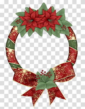 Christmas decoration Ornament Party, vintage garland transparent background PNG clipart thumbnail