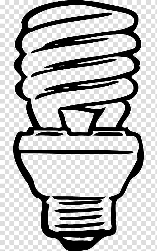Incandescent light bulb Compact fluorescent lamp Electric light, light transparent background PNG clipart