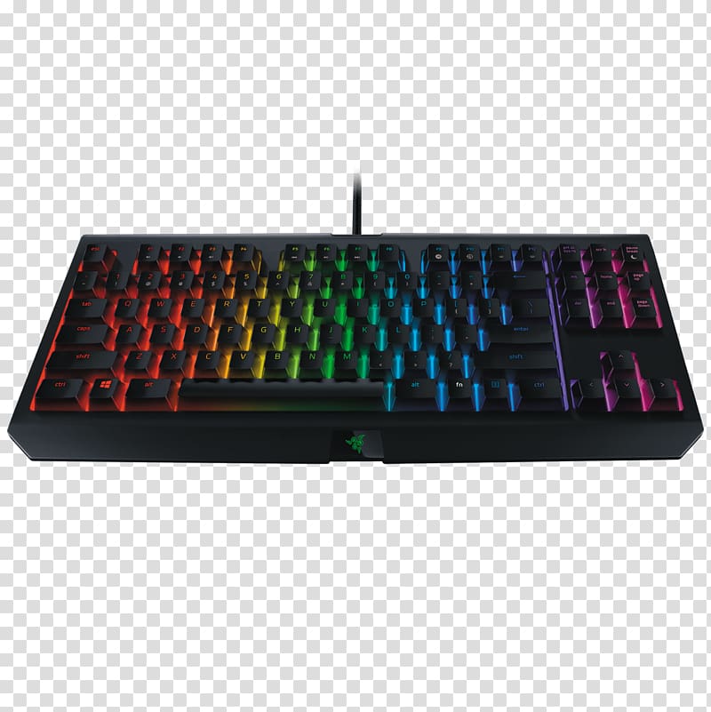 Razer BlackWidow Chroma V2 Computer keyboard Razer BlackWidow Tournament Edition Electrical Switches, black widow bite transparent background PNG clipart