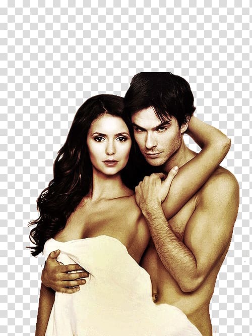 Ian Somerhalder Nina Dobrev The Vampire Diaries Damon Salvatore Elena Gilbert, nina dobrev transparent background PNG clipart