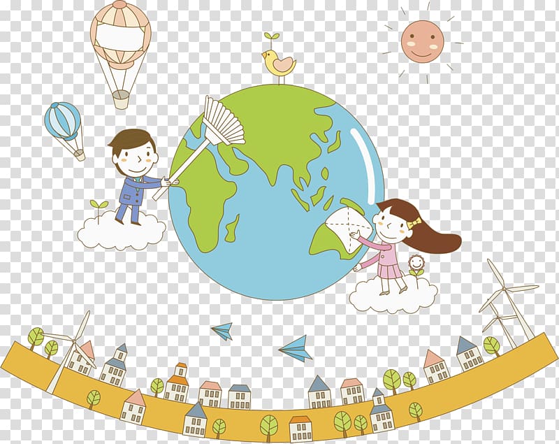 Protect the earth transparent background PNG clipart