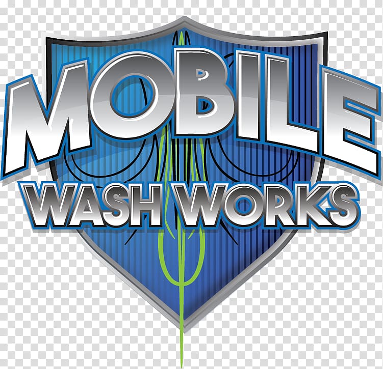 Mobile Wash Works Car Logo Auto detailing Steam cleaning, car transparent background PNG clipart