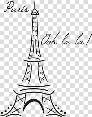 Eiffel Tower Wall decal Drawing, eiffel tower transparent background PNG clipart