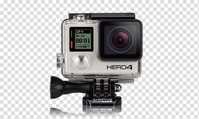 Amazon.com GoPro HERO4 Silver Edition GoPro HERO4 Black Edition Camera, GoPro transparent background PNG clipart