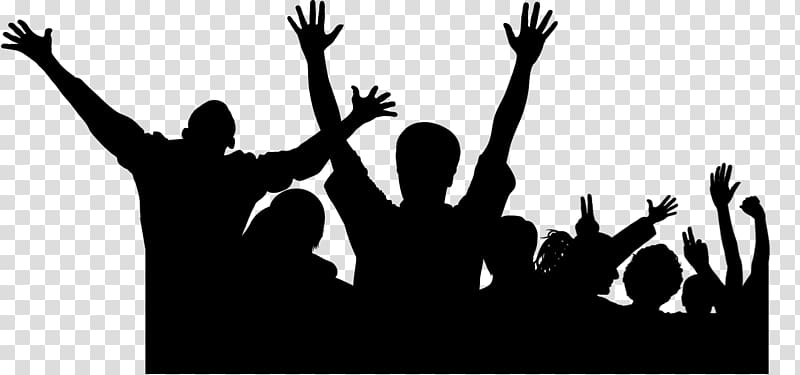 Crowd Cheering , shadow transparent background PNG clipart