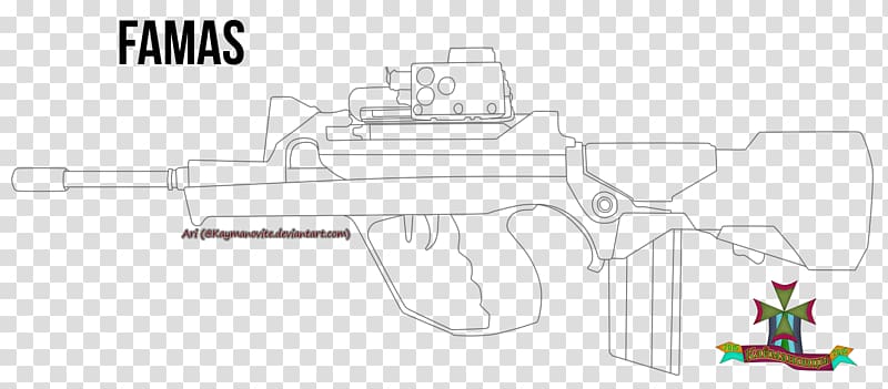 Gun barrel Firearm Art Air gun, famas transparent background PNG clipart