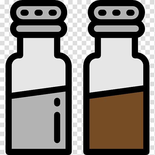 Waffle Spice Bottle Salt Icon, Two bottles of spices transparent background PNG clipart