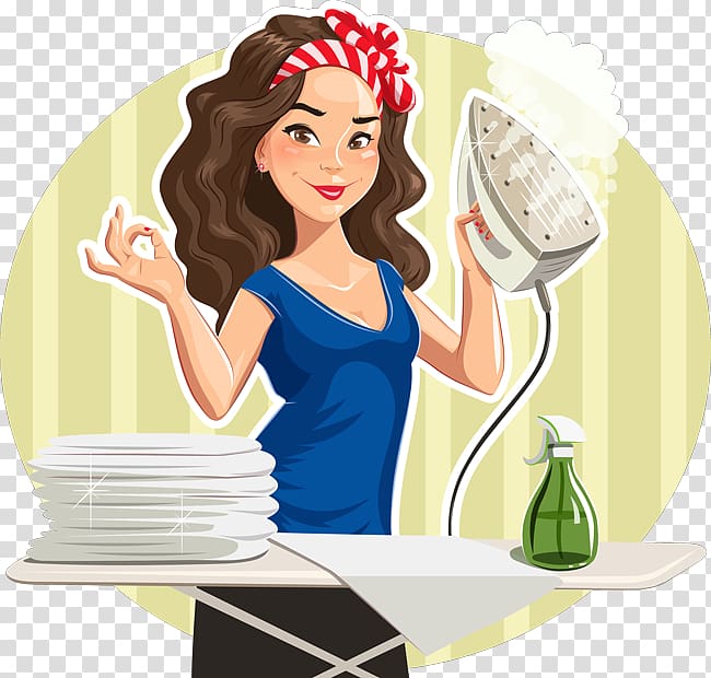 Maid , housewife transparent background PNG clipart