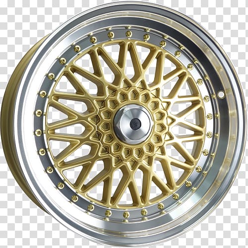 Fawkner Wheels & Tyres Car Alloy wheel Rim, continental gold transparent background PNG clipart