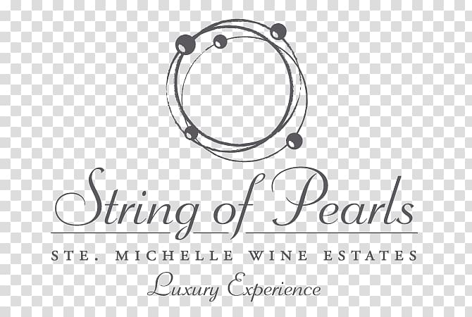 Logo Wine Standard operating procedure Chateau Ste. Michelle, string of pearls transparent background PNG clipart