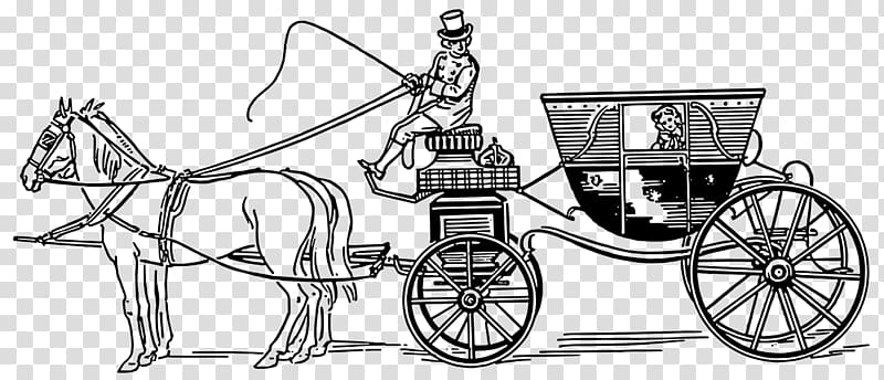 Horse and buggy Carriage Horse-drawn vehicle Litter, horse transparent background PNG clipart