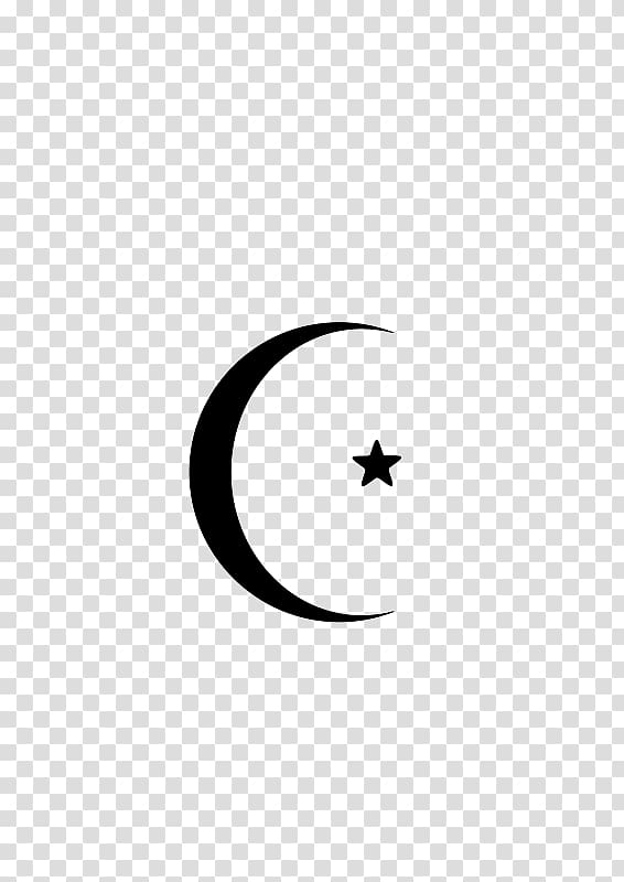 Star and crescent Moon Lunar phase, islam transparent background PNG clipart