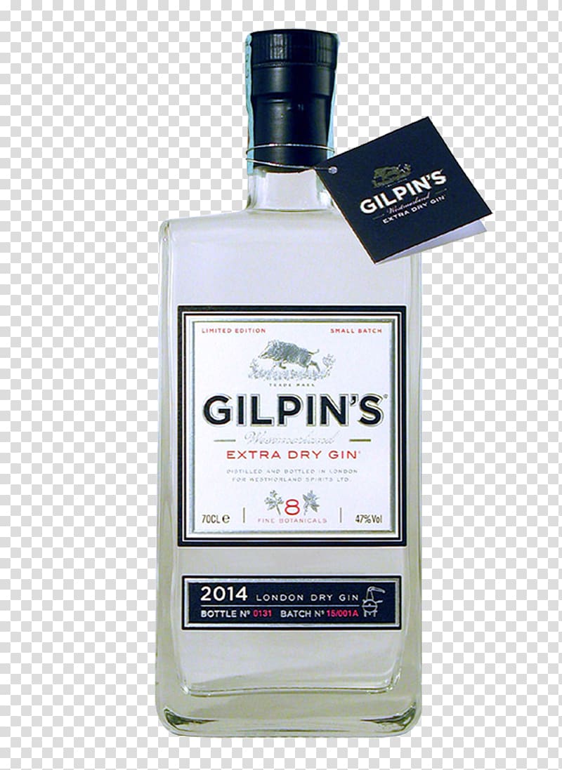 Liqueur Gilpin's Westmorland Extra Dry Gin Distilled beverage Martini, cocktail transparent background PNG clipart