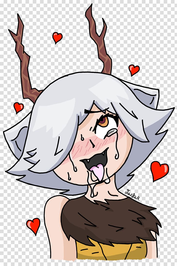 Fan art Jump scare Anime, Ahegao transparent background PNG clipart
