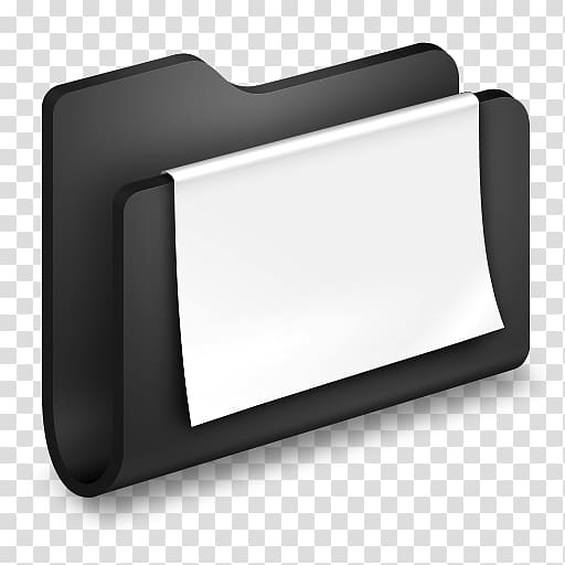 black folder clip with white paper, angle multimedia hardware, Documents Black Folder transparent background PNG clipart