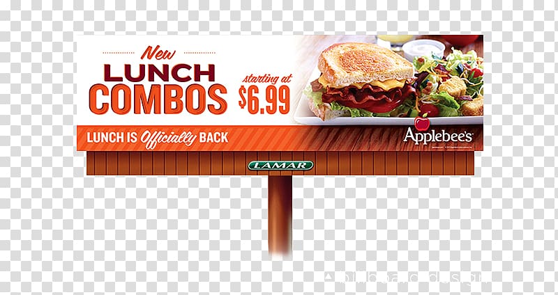 Fast food Display advertising Brand Coupon, Billboard Designs transparent background PNG clipart