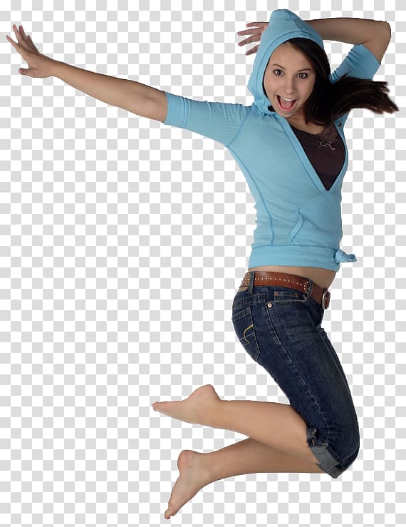 Woman Girl Jumping Color, woman transparent background PNG clipart