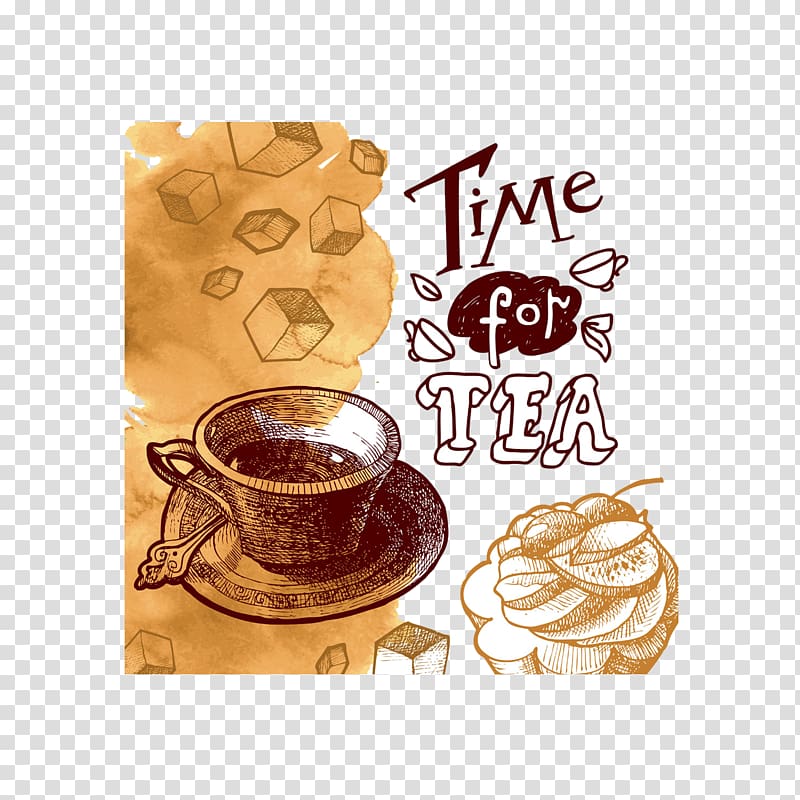 Tea party Coffee Poster, Tea Posters transparent background PNG clipart